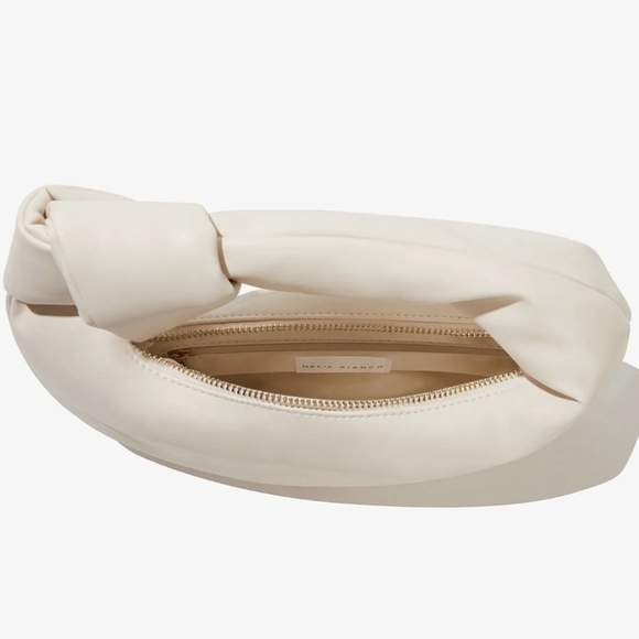 Melie Bianco Alexandra cream vegan leather top handle bag - Picture 7 of 9